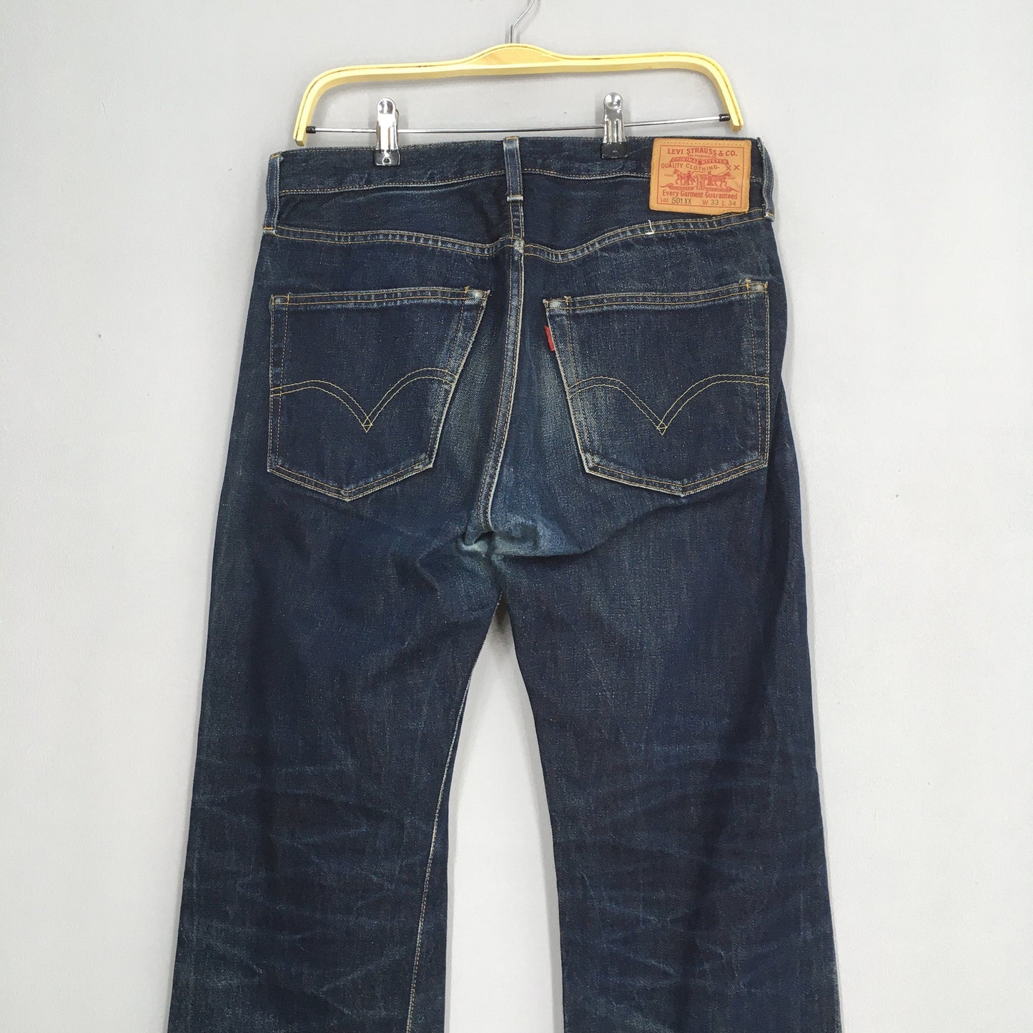 Levis 501XX Big E LVC Japan Distressed Jeans Size 32x35