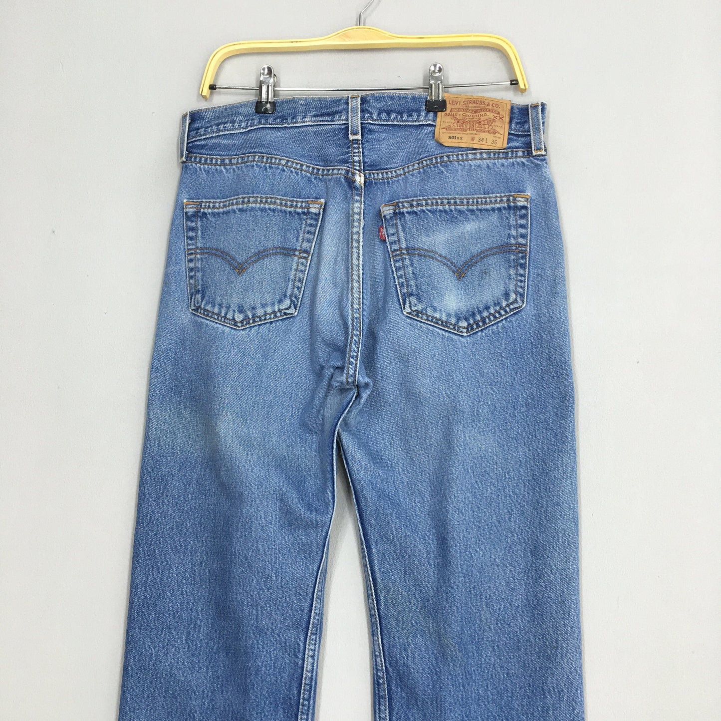 Levi's 501XX Stonewash Faded Blue Jeans Size 32x33