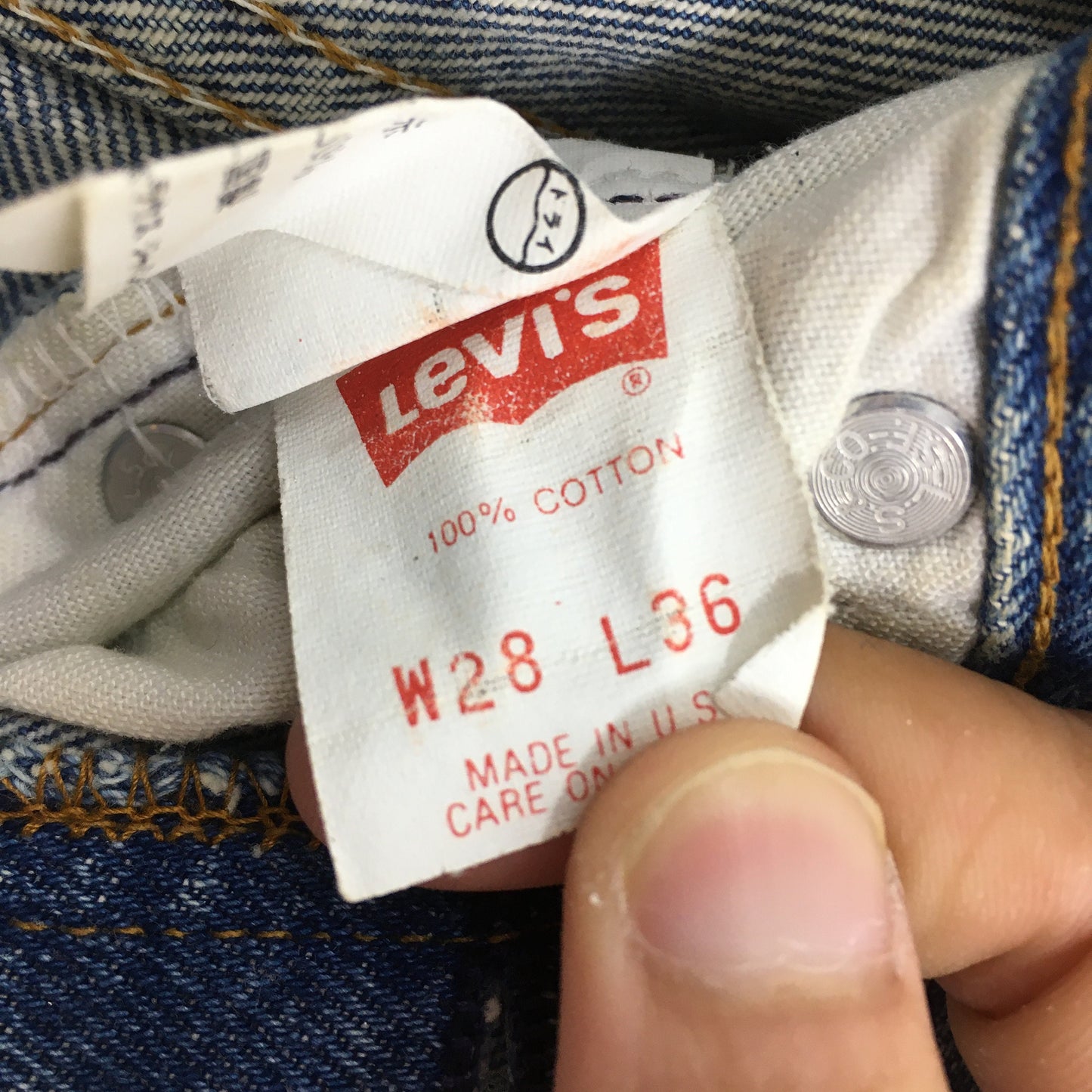 Levi's 501XX Blue Stonewash Jeans Size 28x30