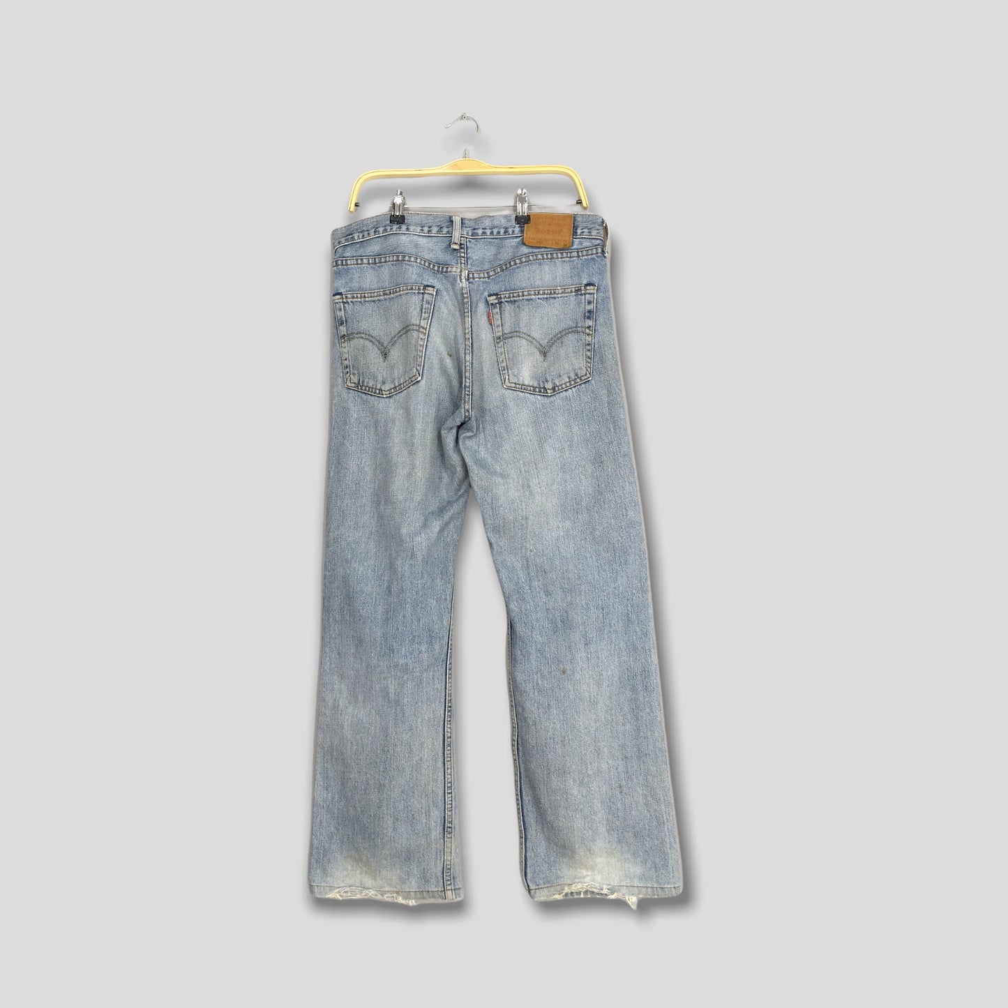 Levi's 503 Light Blue Distressed Jeans Size 36x30