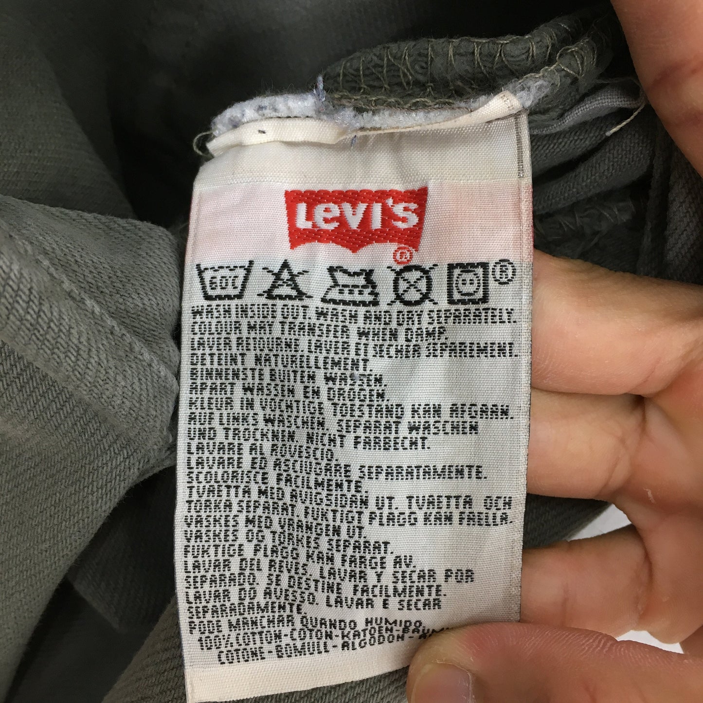 Levi's 501 Grey Jeans Levi's Button Fly Size 28x34