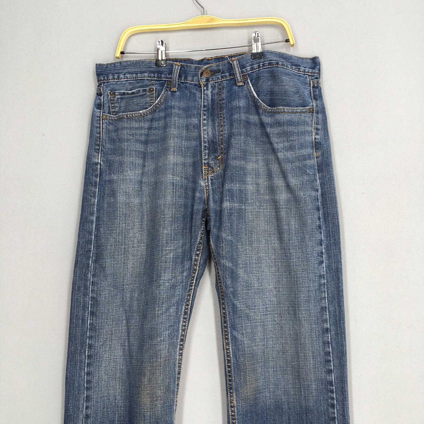 Levi's 505 Regular Fit Jeans Stonewash Denim Size 36x32