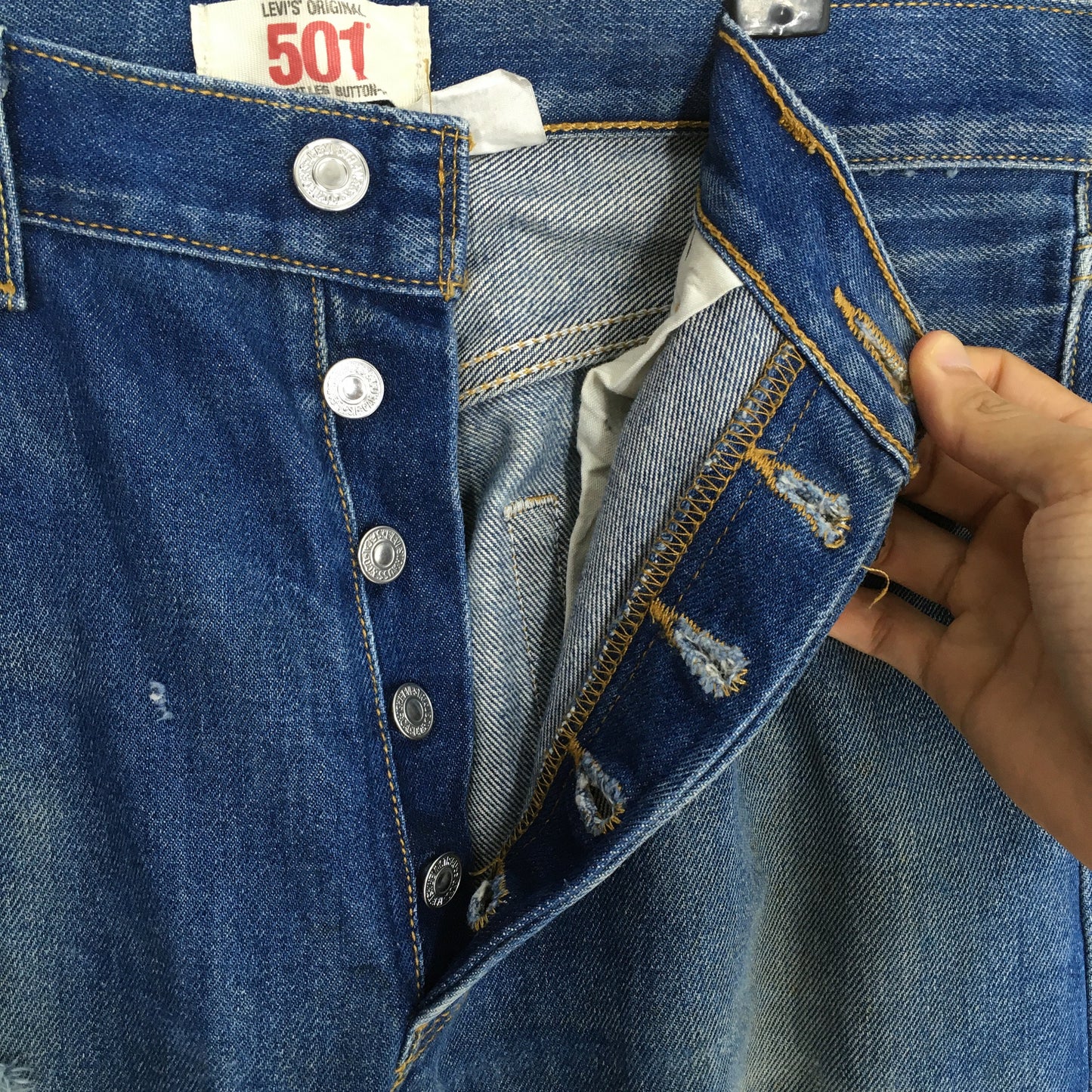 Levi's 501 Straight Leg Dirty Denim Size 30x30