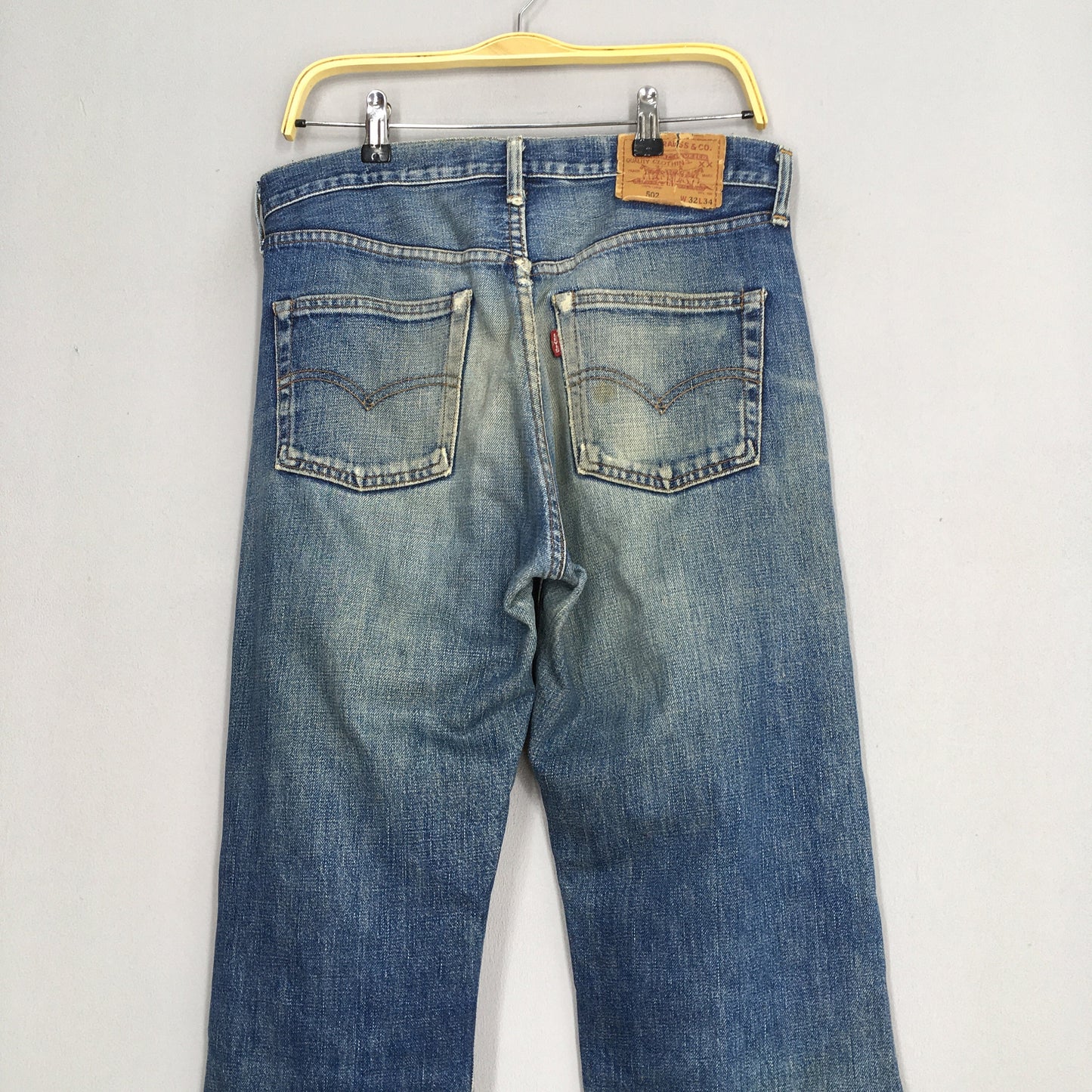 Levi's 502 Big E LVC Japan Stone Washed Jeans Size 32x32