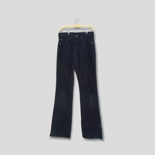 Levi's 517 Black Corduroy Bootcut Flare Pants Size 29x34