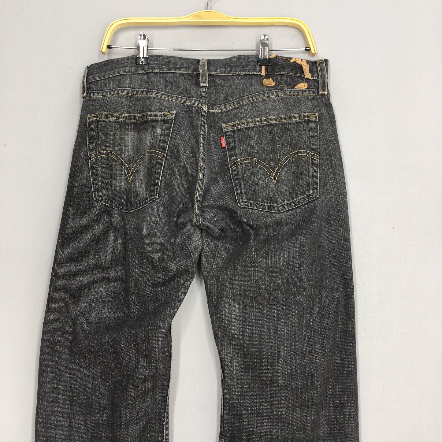 Levi's 514 Slim Straight Faded Black Jeans Size 34x31