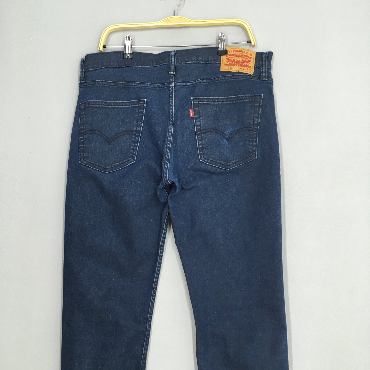 Levi's 511 Slim Fit Dark Blue Jeans Size 35x31