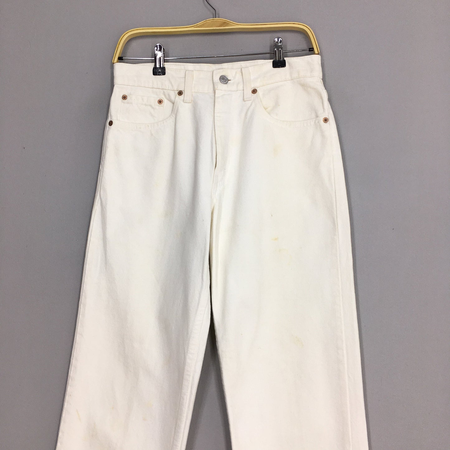 Levi's 510 White Zipper Jeans Size 28x29