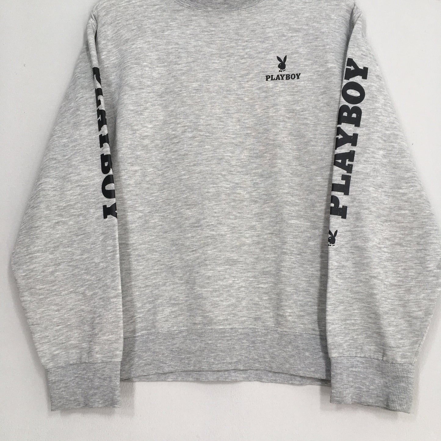 Playboy Bunny Sweatshirt Gray Medium