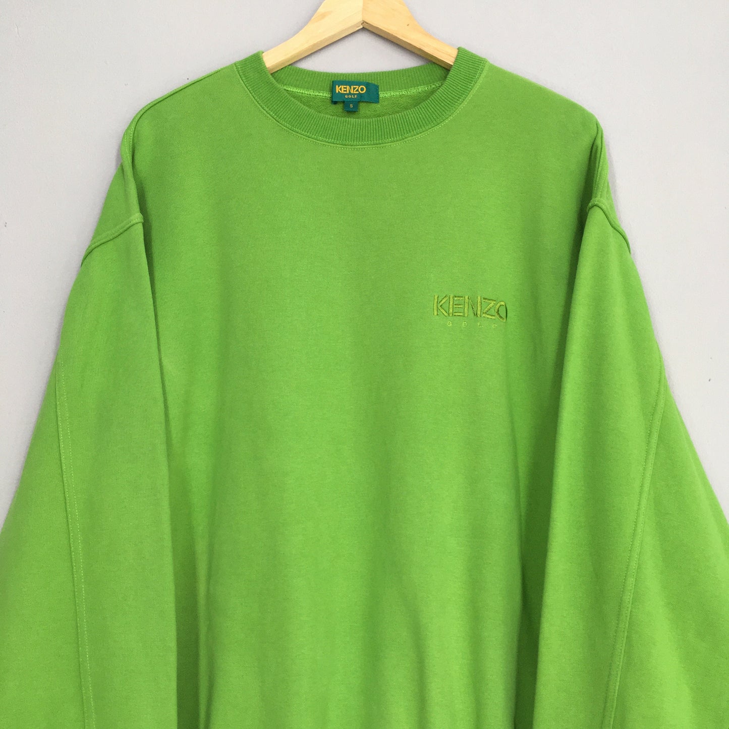 Kenzo Golf Embroidery Green Sweatshirt Large