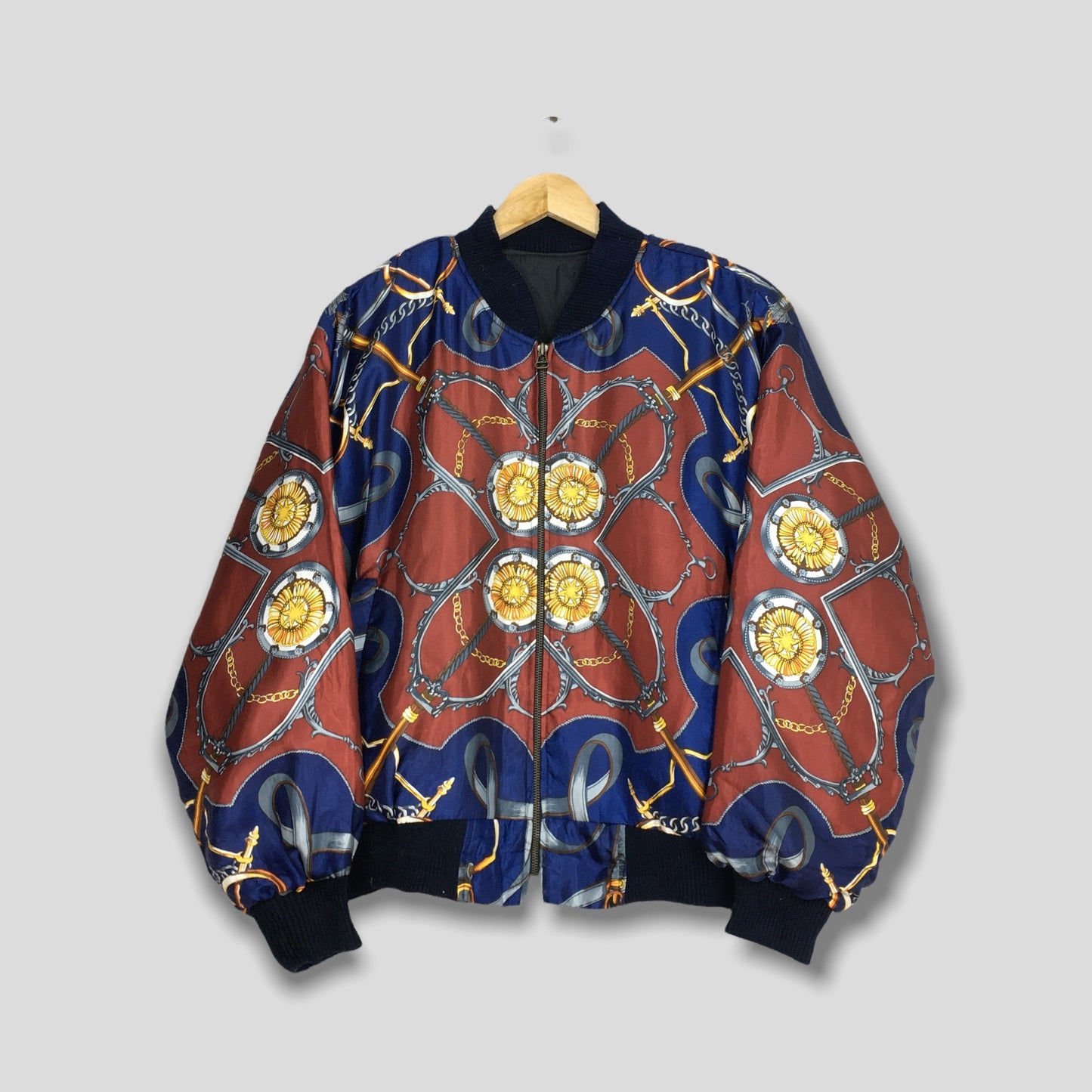 Royalty Baroque Luxury Bomber Jacket XLarge