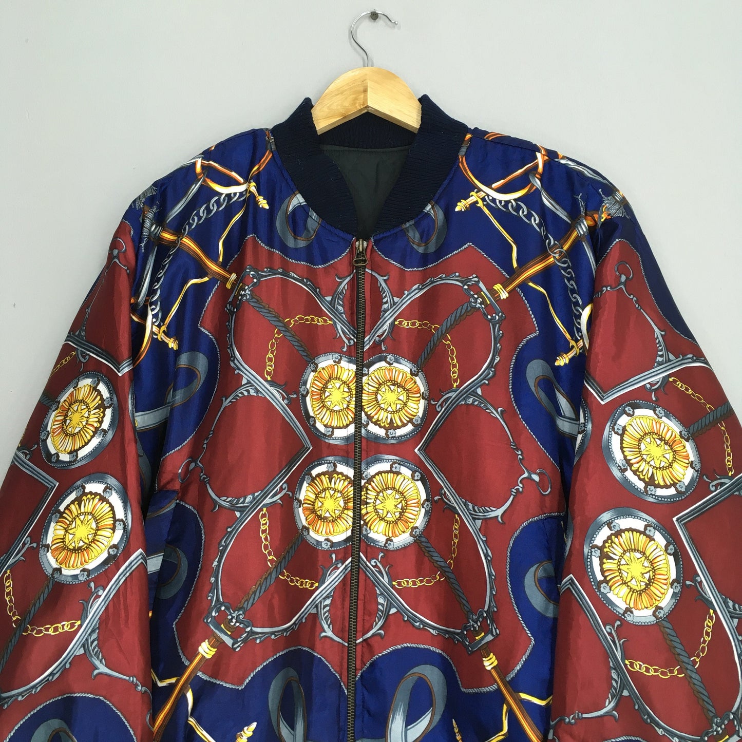 Royalty Baroque Luxury Bomber Jacket XLarge