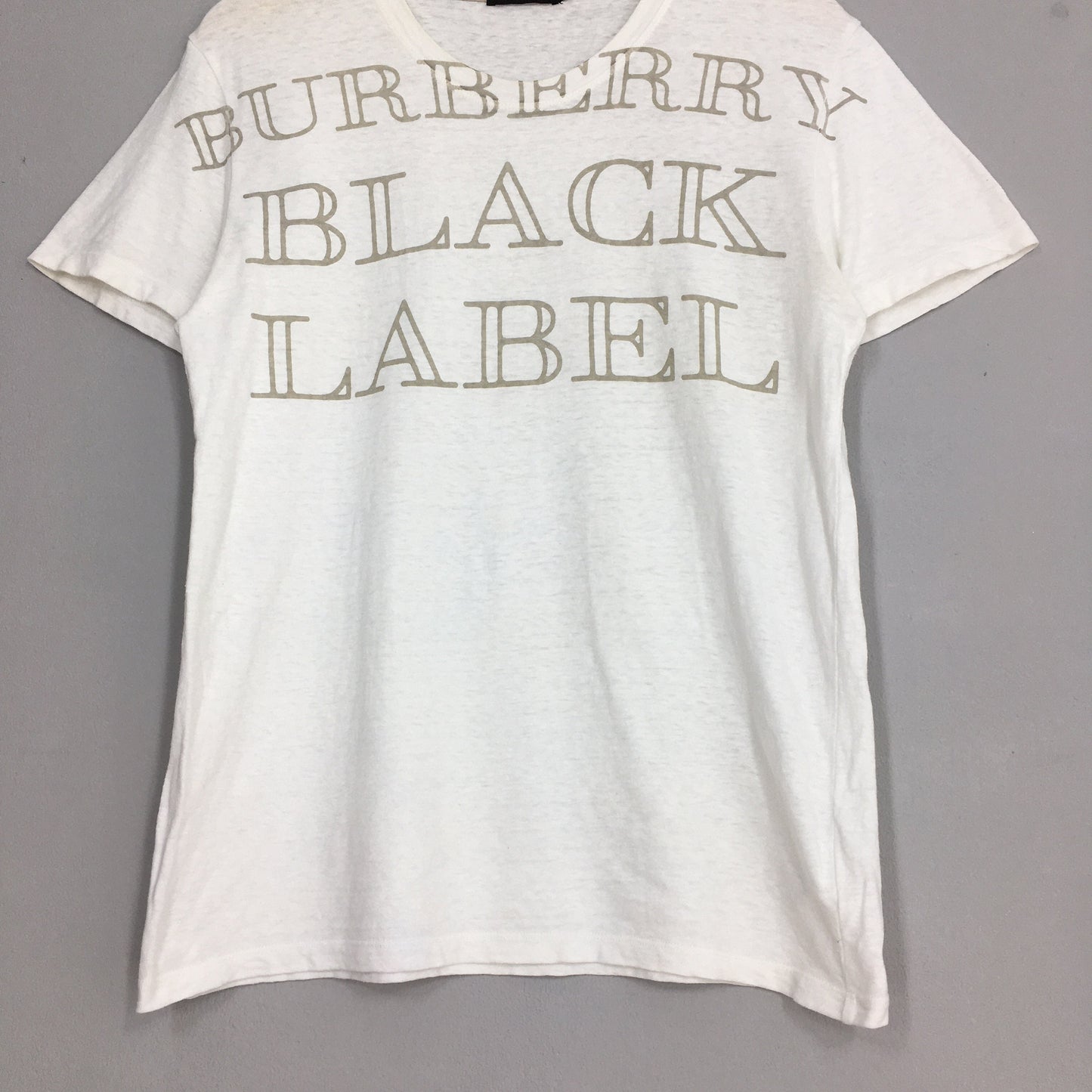 Burberrys Black Label White Tshirt Small