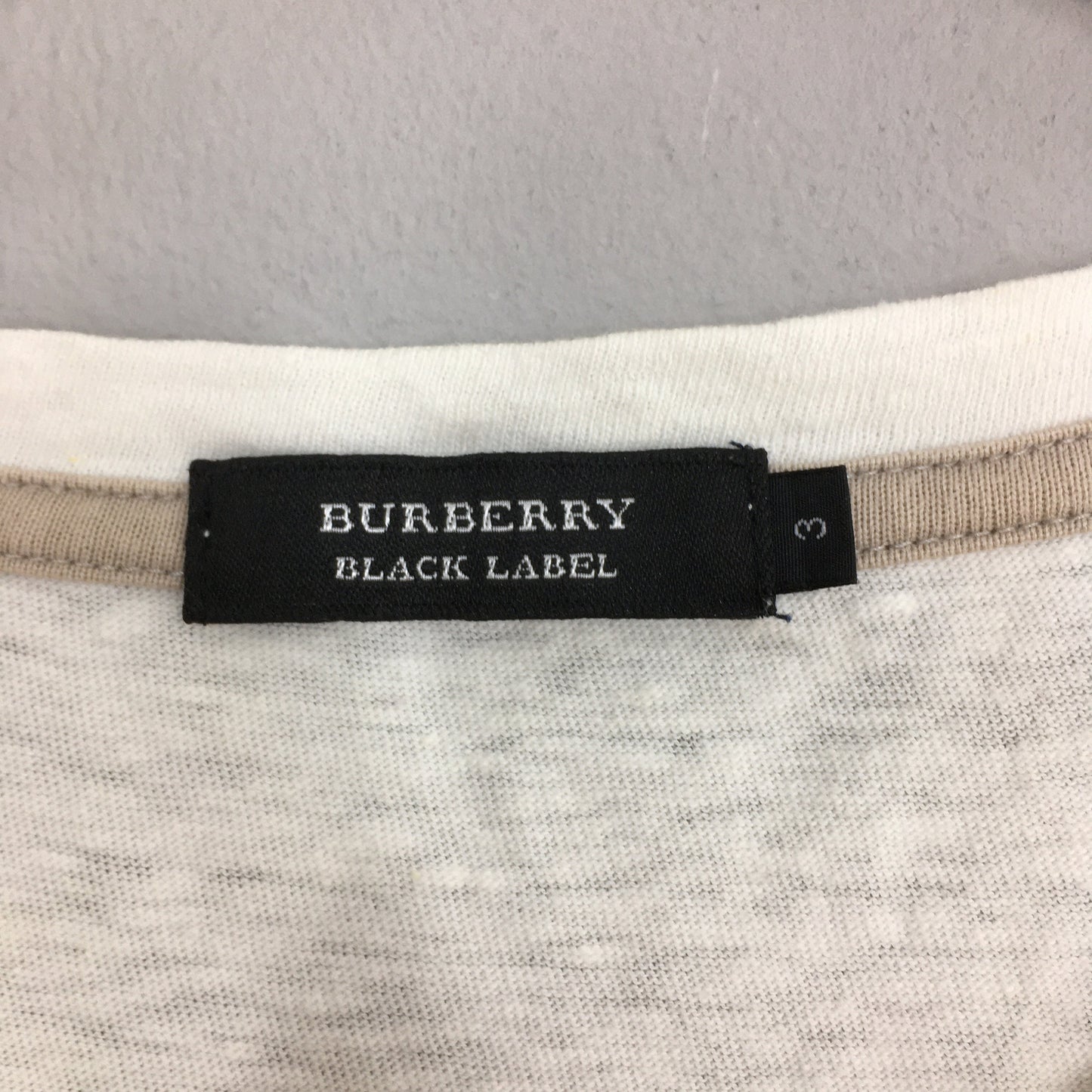 Burberrys Black Label White Tshirt Small