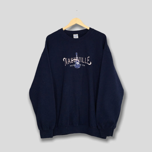 Nashville Usa Dark Blue Sweatshirt XLarge