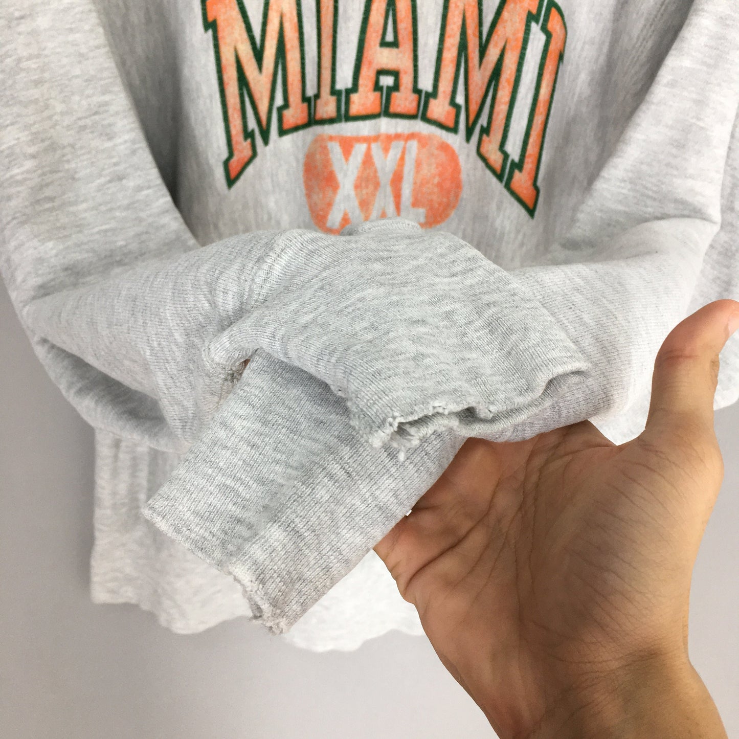 Champion Miami State Gray Sweatshirt Large