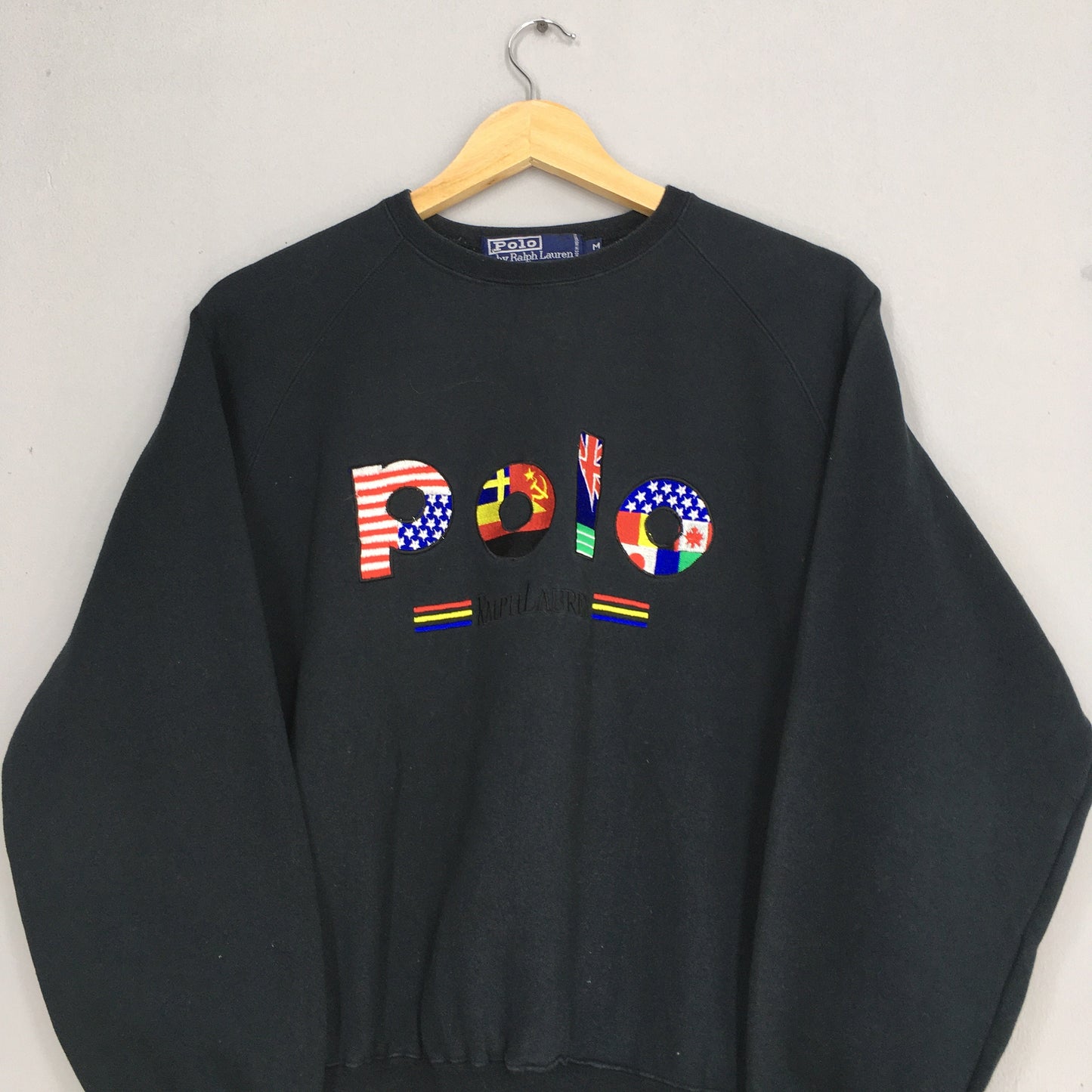 Polo Ralph Lauren Black Sweatshirt Medium