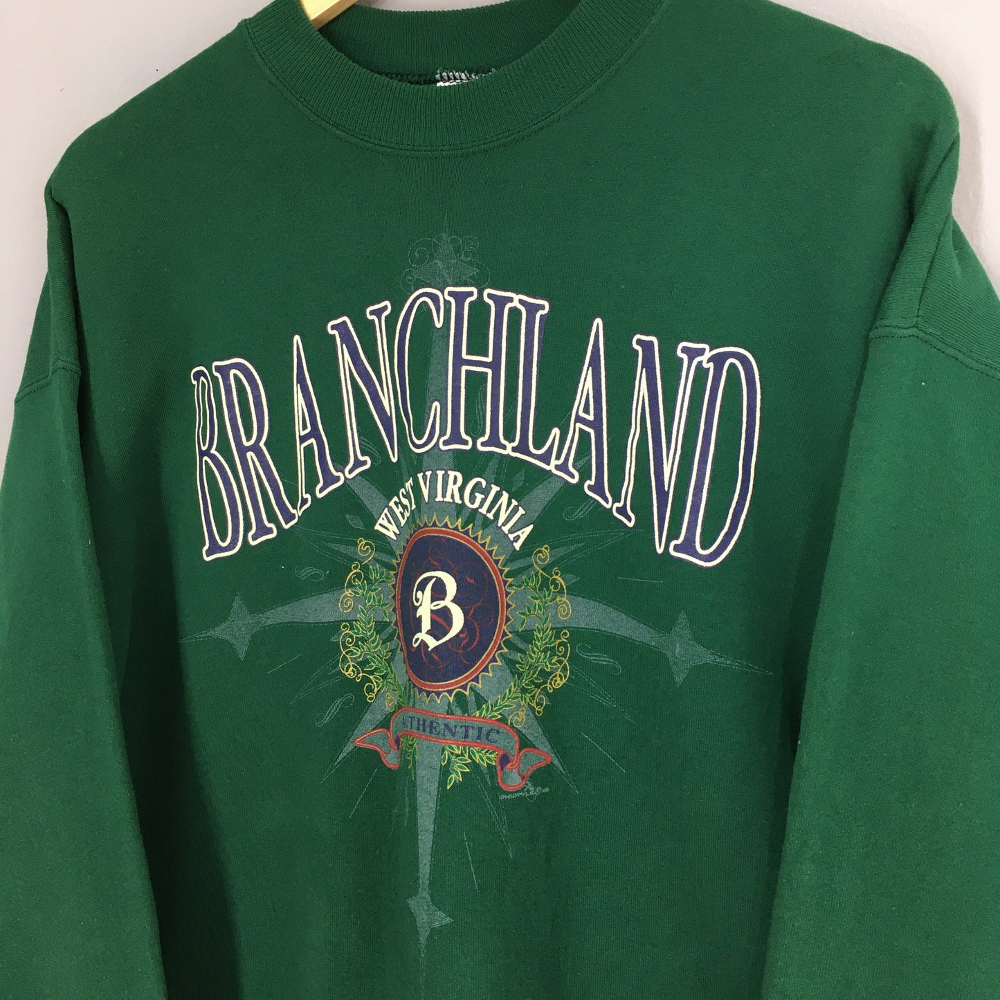 Branchland West Virginia Green Sweatshirt XLarge