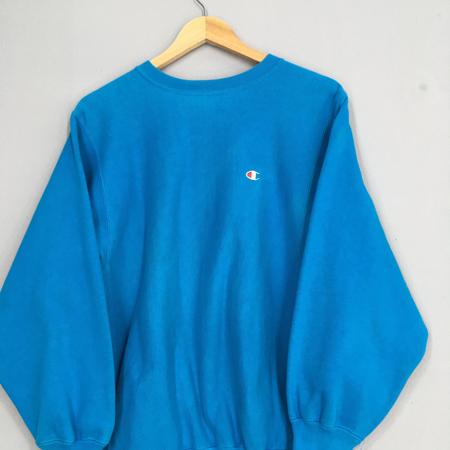 Champion Reverse Weave Ocean Blue Sweatshirt Medium