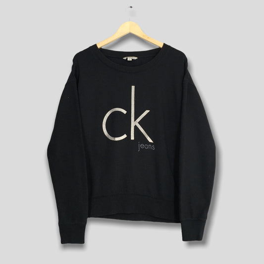 Calvin Klein Jeans Black Sweatshirt Medium