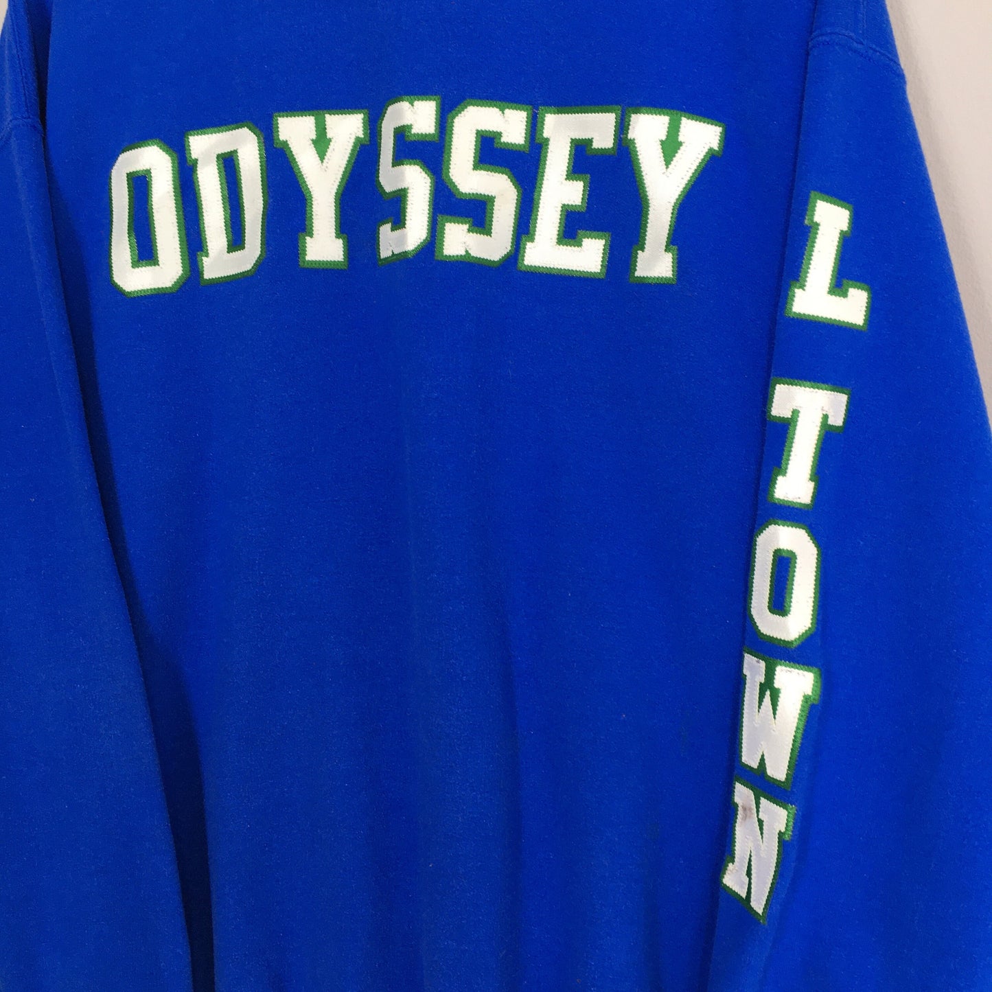 Y2K Odyssey L Town Blue Sweatshirt XLarge