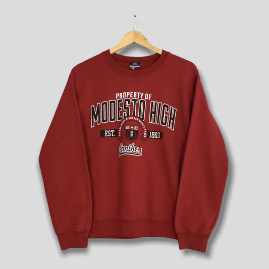 Modesto High School Red Sweatshirt Small