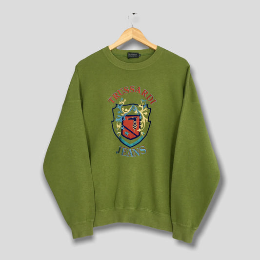 Trussardi Jeans Sweatshirt Green Large