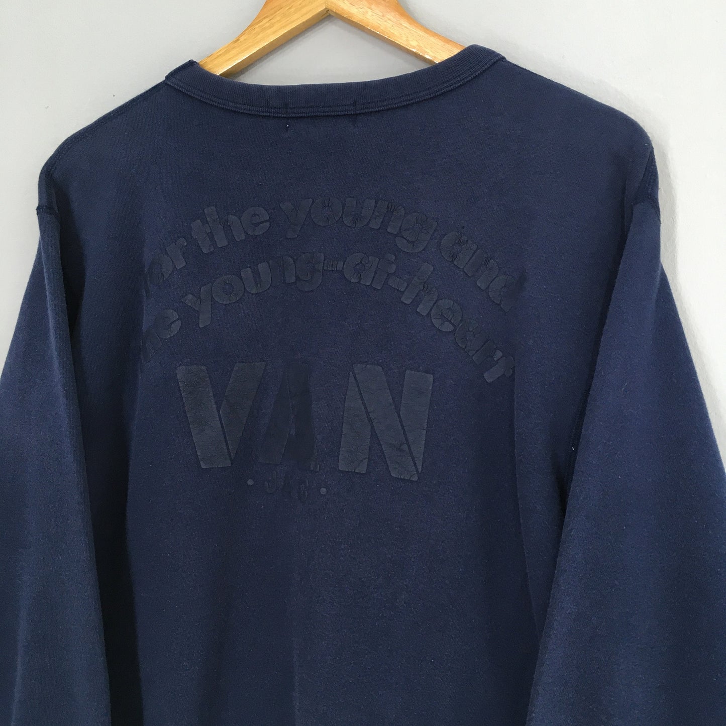 Van Jac Crewneck Sweatshirt Blue Medium