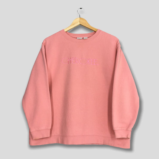 Cherokee Sweatshirt Women Pink Medium