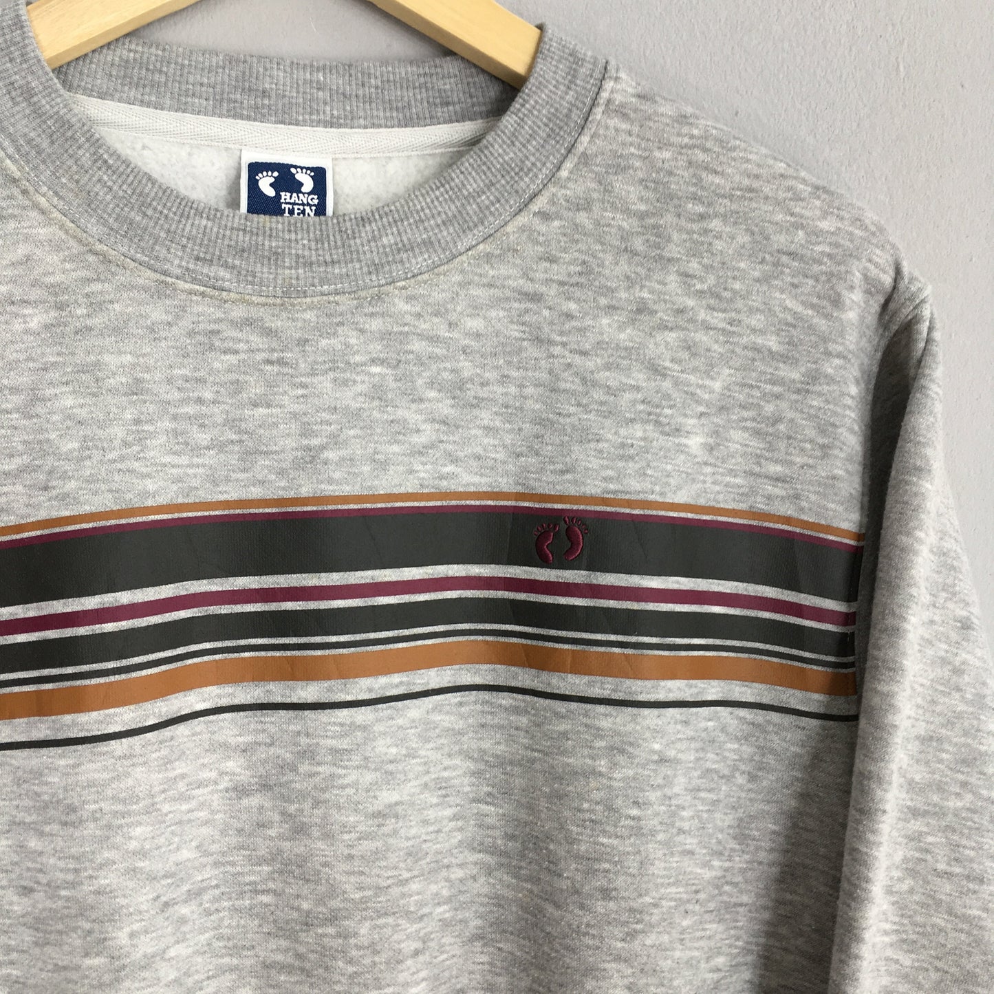 Hang Ten Sweatshirt Men Gray Medium