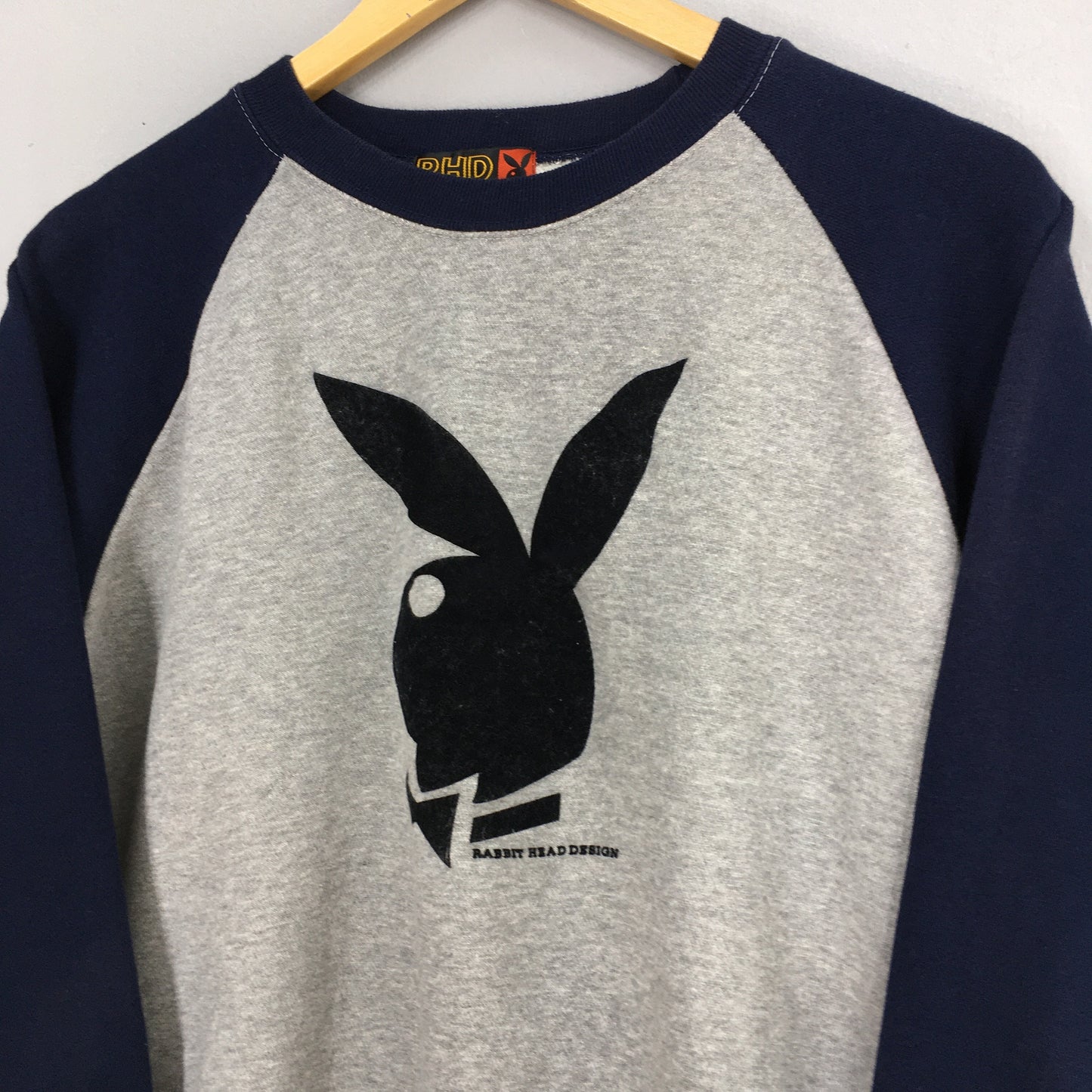 Playboy Bunny Raglan Sweatshirt Women Large