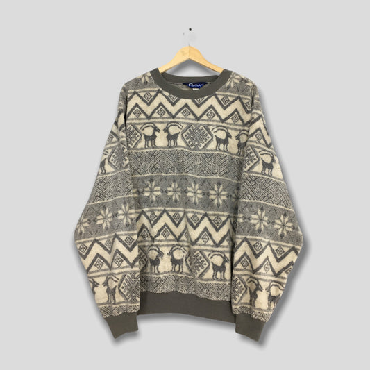 Penfield Fleece Aztec Navajo Fleece Sweatshirt XLarge