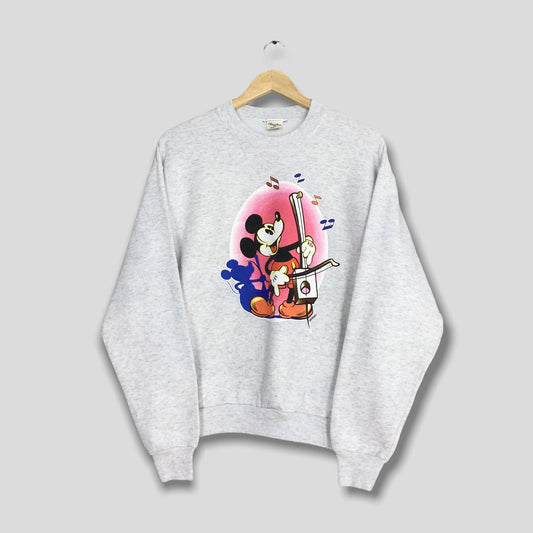 Mickey Mouse Musical Sweater Women Large