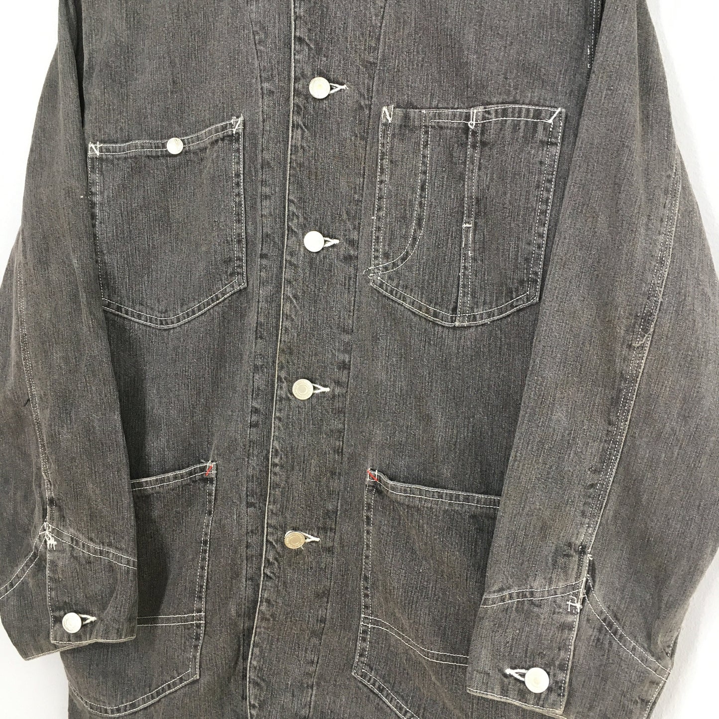 Denim Workers Black Jeans Jacket Medium