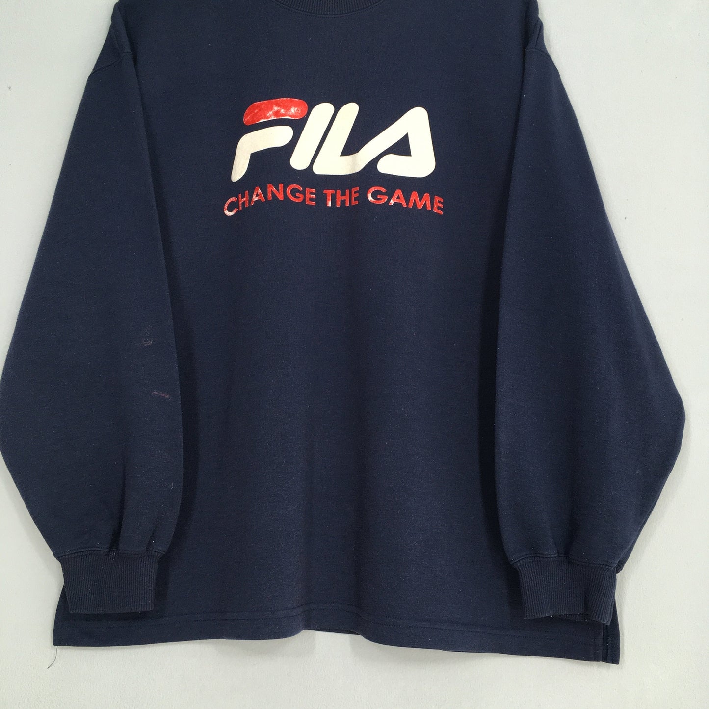 Fila Italia Pullover Sweatshirt Blue Xlarge