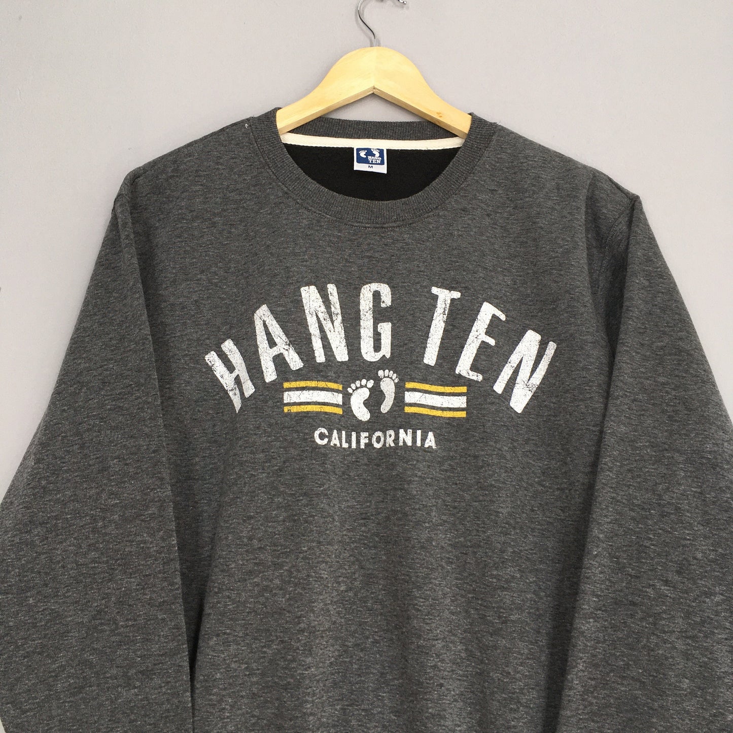 Hang Ten Sweatshirt Men Gray Medium