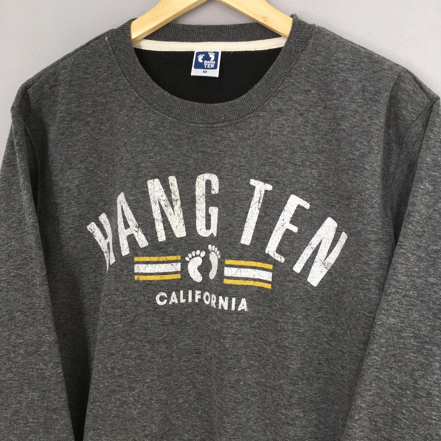 Hang Ten Sweatshirt Men Gray Medium