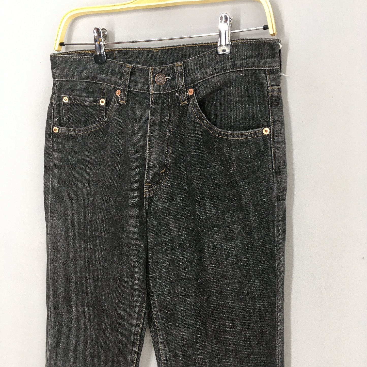 Levi's 517 Black Bootcut Light Washed Jeans Size 30x32