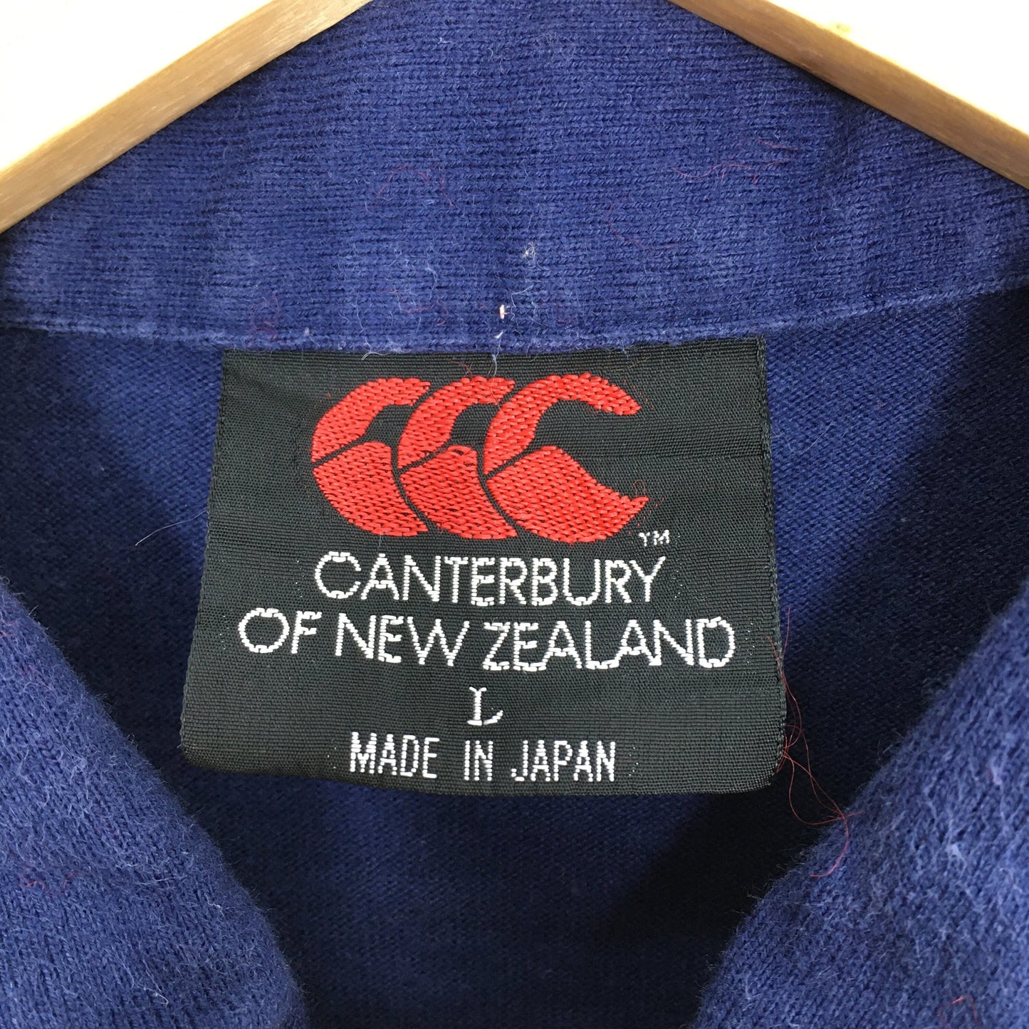 Canterbury Of New Zealand Rugby Blue Polo Shirt