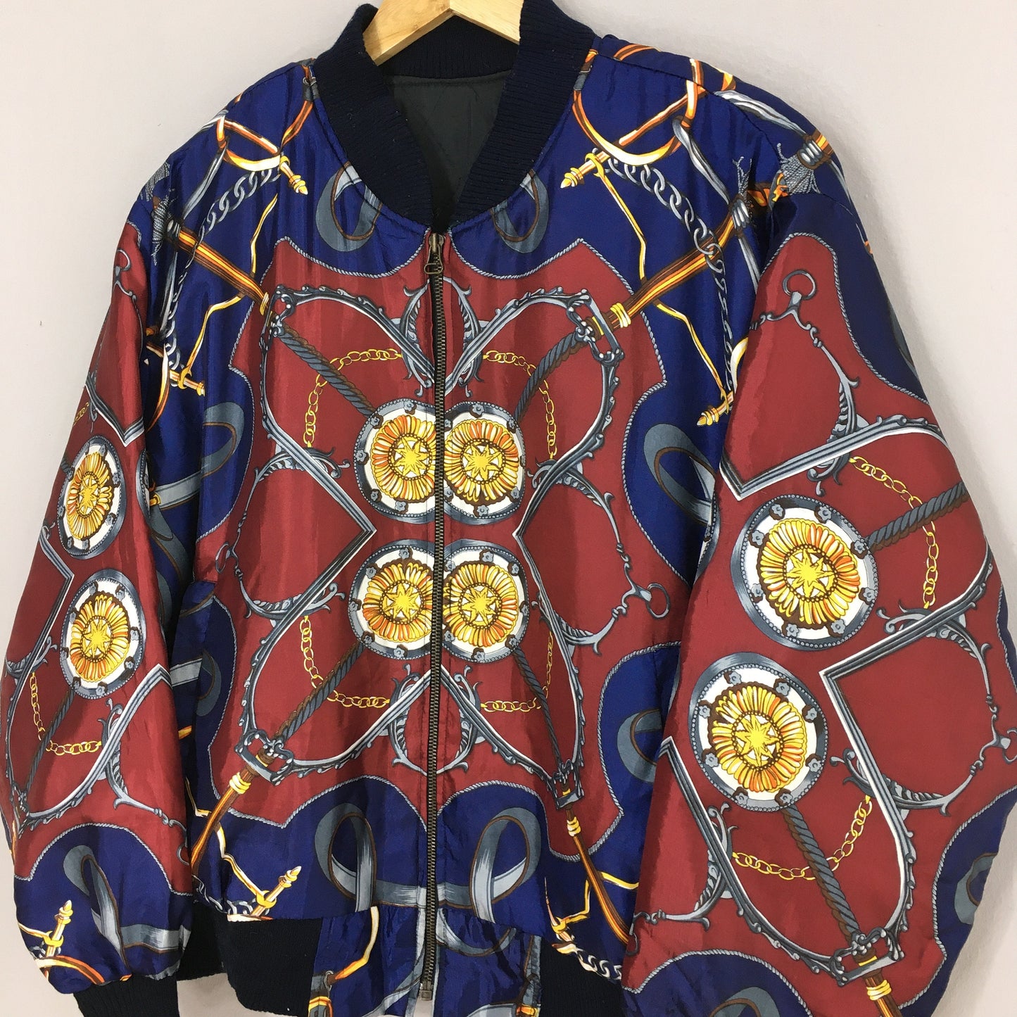 Royalty Baroque Luxury Bomber Jacket XLarge