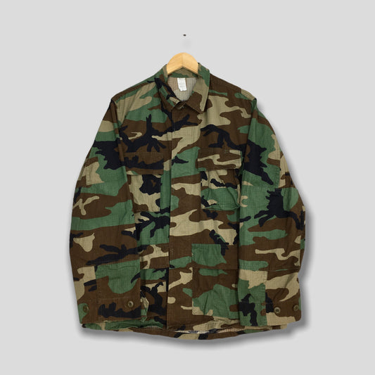 M-65 Field Woodland Patern Camo Jacket Medium