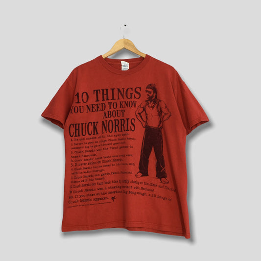 Chuck Norris American Actor Movies Tshirt Large