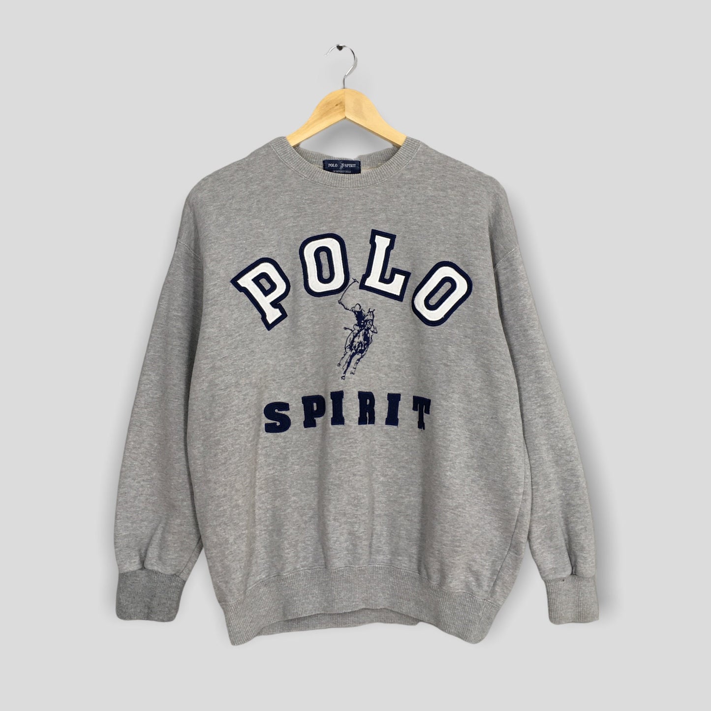 Polo Spirit Gray Sweatshirt Medium