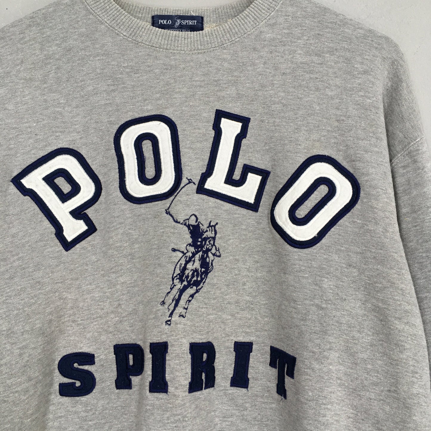 Polo Spirit Gray Sweatshirt Medium