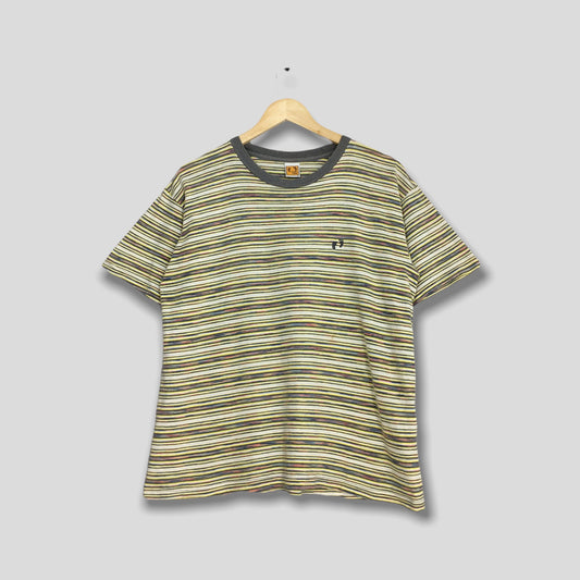 Hang Ten Multicolor Stripes Tshirt Medium