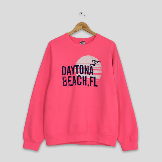 Y2K Daytona Beach Florida Sweatshirt Medium