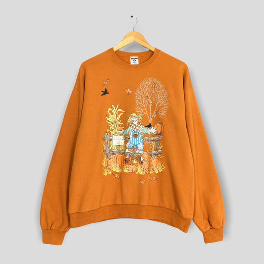 Happy Halloween Pumpkin Sweatshirt Large