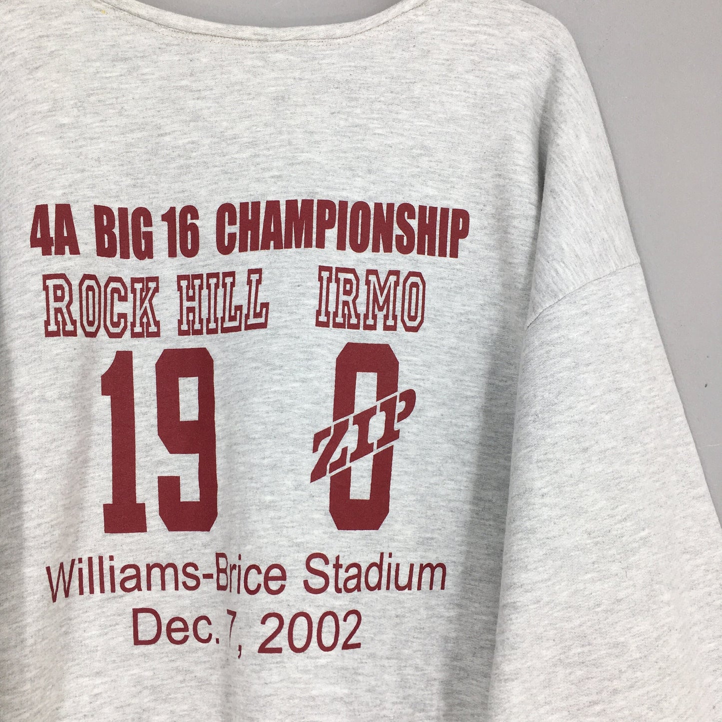 Rock Hill Bearcats Football Gray Sweatshirt XLarge