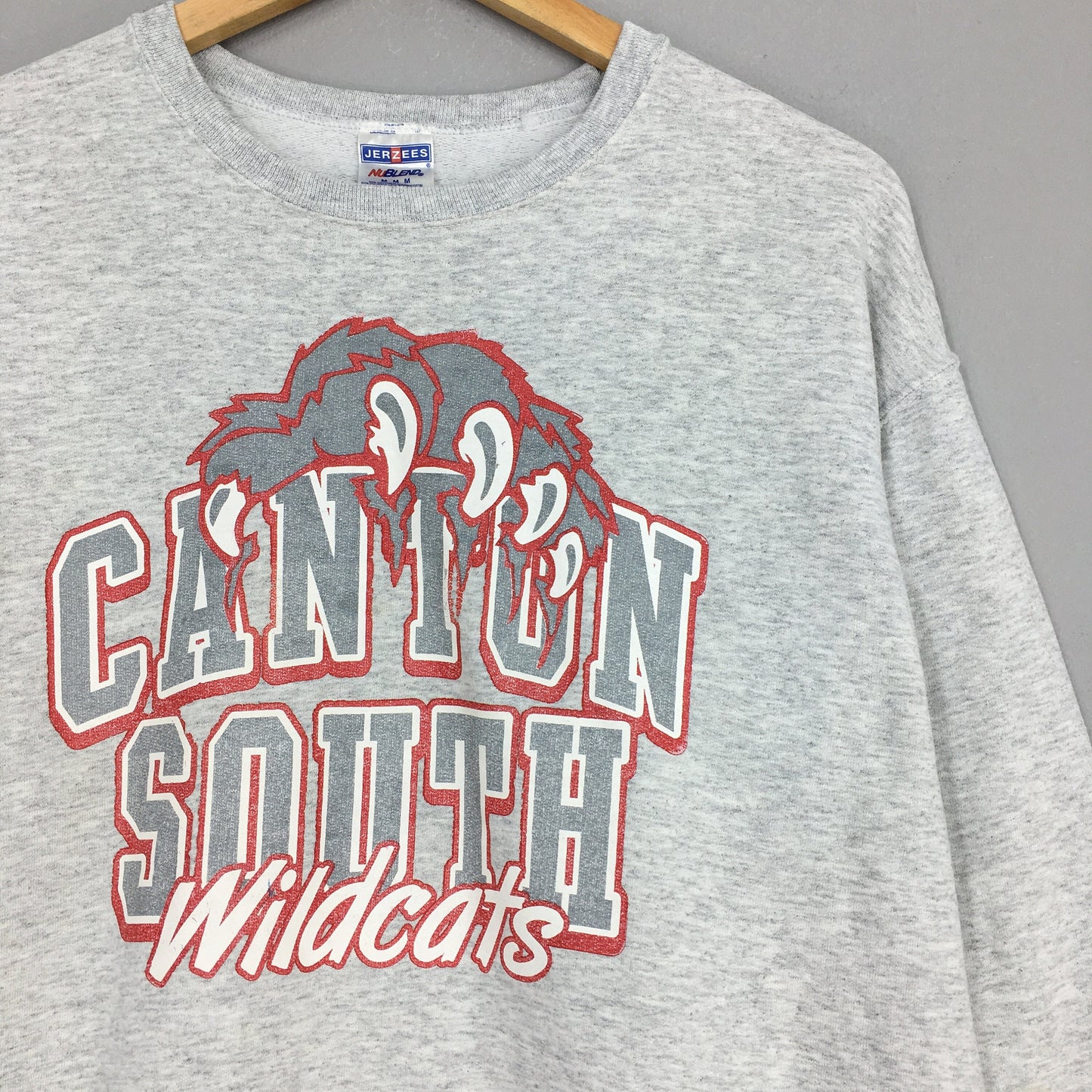 Canton South Wildcats Gray Sweatshirt Medium