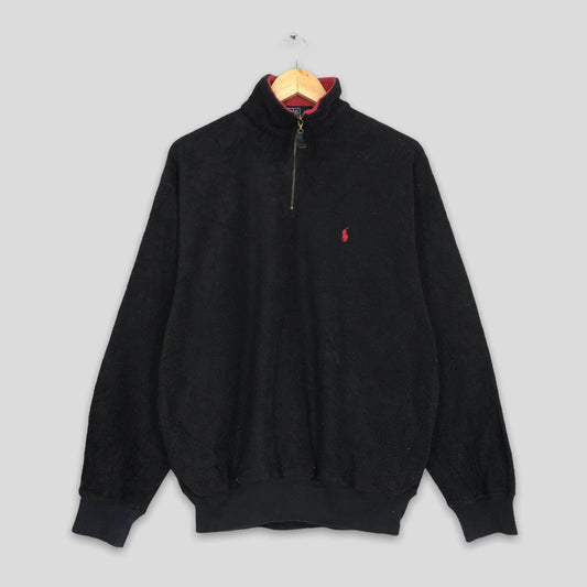 Polo Ralph Lauren Fleece Black Sweater Medium